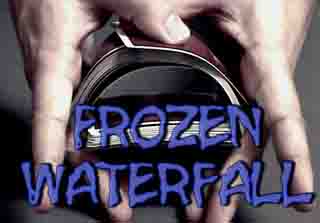 Cover of Mathieu Bich's Frozen Waterfall, trick where you magically stop a waterfall to the selected card.