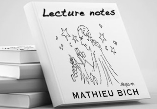 Mathieu Bich's Lecture notes Cover