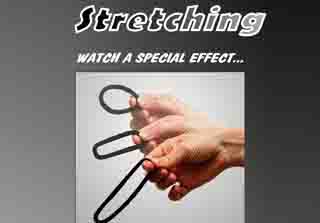 Cover of Stretching by Mathieu Bich, a trick where you stop the time with an hairband 