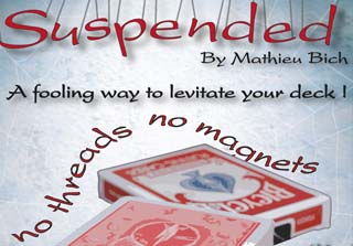 Cover of Mathieu Bich's Suspended, a deck that levitates over the card case